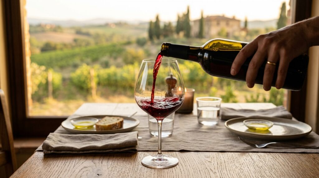 Vino rosso: guida essenziale tra vitigni, profumi e servizio